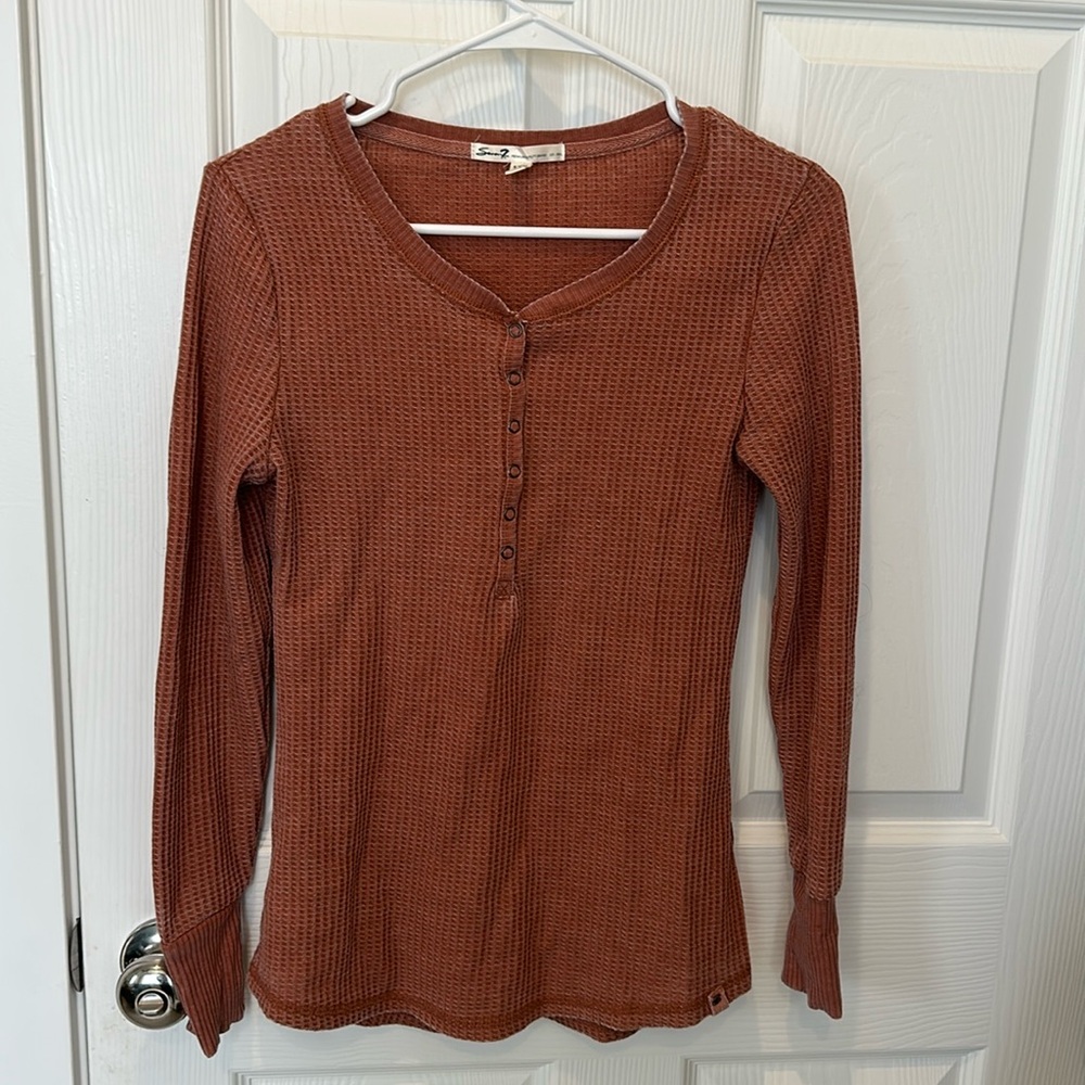 Seven 7 Hanley waffle long sleeve